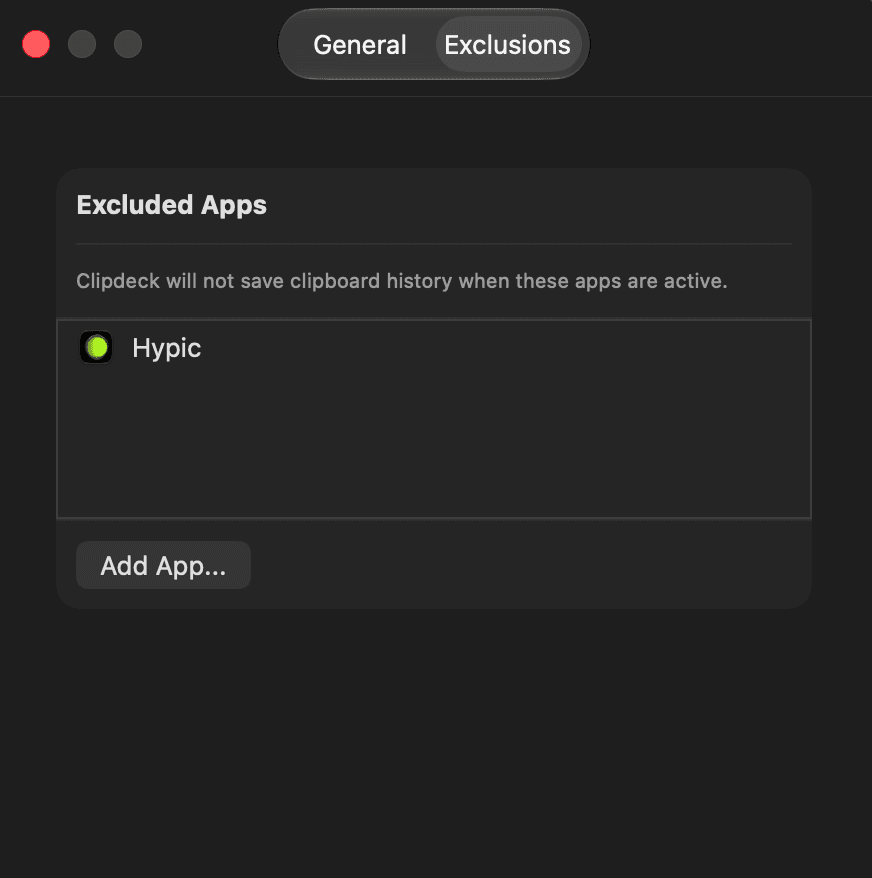 Privacy and Exclusions